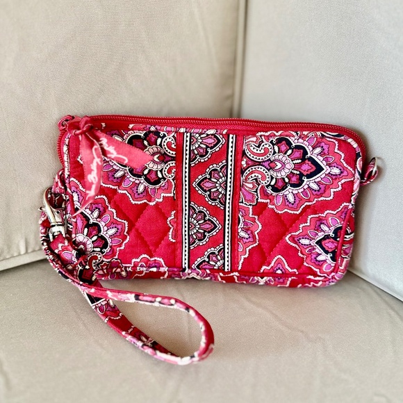 Vera Bradley Handbags - Vera Bradley "Frankly Scarlet" Cellphone Wristlet